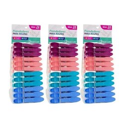 Kit 72 Prendedores De Roupa Para Varal Lavanderia Coloridos - 1