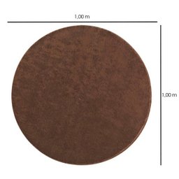 Tapete para Sala Redondo 1,00 Classic Castor Oasis - 5