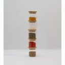 Ver imagem 4 de POTE DE VIDRO HERMÉTICO EMPILHÁVEL COM TAMPA DE BAMBU 200ML:Incolor