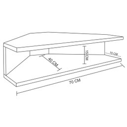 Mesa Suspensa Canto Notebook - Natural - 3