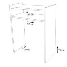 Mesa para Manicure com Nicho em MDF - Madeirado - 3