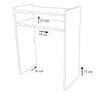 Mesa para Manicure com Nicho em MDF - Branco - 3