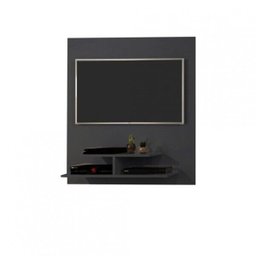 Painel para TV até 32 Polegadas com Prateleiras em MDF - Preto - 1
