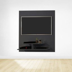 Painel para TV até 32 Polegadas com Prateleiras em MDF - Preto - 2