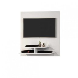 Painel para TV até 32 Polegadas com Prateleiras em MDF - Branco - 1