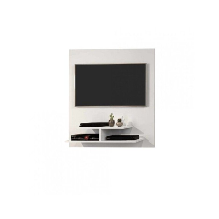 Painel para TV até 32 Polegadas com Prateleiras em MDF - Branco