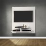 Painel para TV até 32 Polegadas com Prateleiras em MDF - Branco - 2