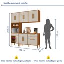 Ver imagem 3 de Cozinha Completa 4 Peças 10 Portas 2 Gavetas com Fruteira Lorena