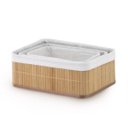 Ver imagem 1 de JOGO DE 3 CESTOS ORGANIZADOR EM BAMBU CLARO:Bambu