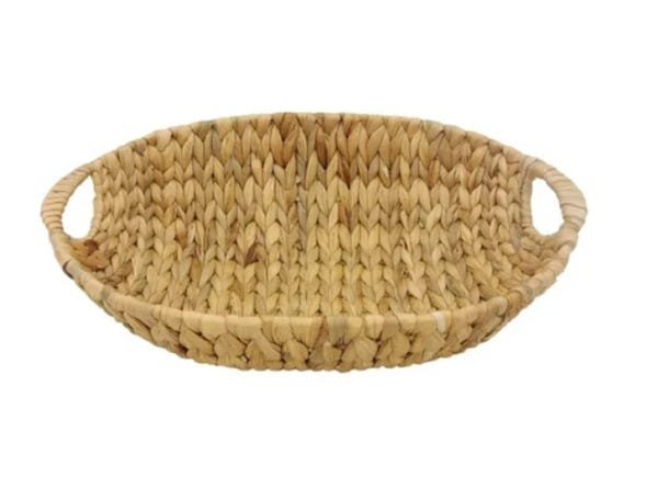 CESTA OVAL DE SEAGRASS NATURAL 41CM:Palha