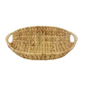 CESTA OVAL DE SEAGRASS NATURAL 41CM:Palha