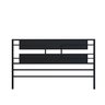 Cabeceira de Cama Moderna Estilo Industrial Simetri 210x115 King Cor mdf Preto - 3