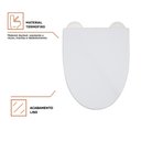 Ver imagem 3 de Assento Plástico com Soft Close para Vaso Sanitário Galena Pingoo.casa - Branco