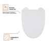 Assento Plástico com Soft Close para Vaso Sanitário Galena Pingoo.casa - Branco - 3