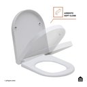 Ver imagem 4 de Assento Plástico com Soft Close para Vaso Sanitário Galena Pingoo.casa - Branco