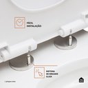 Ver imagem 5 de Assento Plástico com Soft Close para Vaso Sanitário Galena Pingoo.casa - Branco