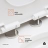 Assento Plástico com Soft Close para Vaso Sanitário Galena Pingoo.casa - Branco - 5