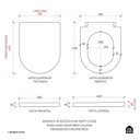 Ver mais imagens de Assento Plástico com Soft Close para Vaso Sanitário Galena Pingoo.casa - Branco