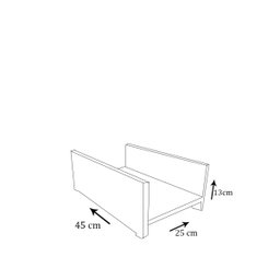 Suporte para Cpu Simples em Mdf - Natural - 3