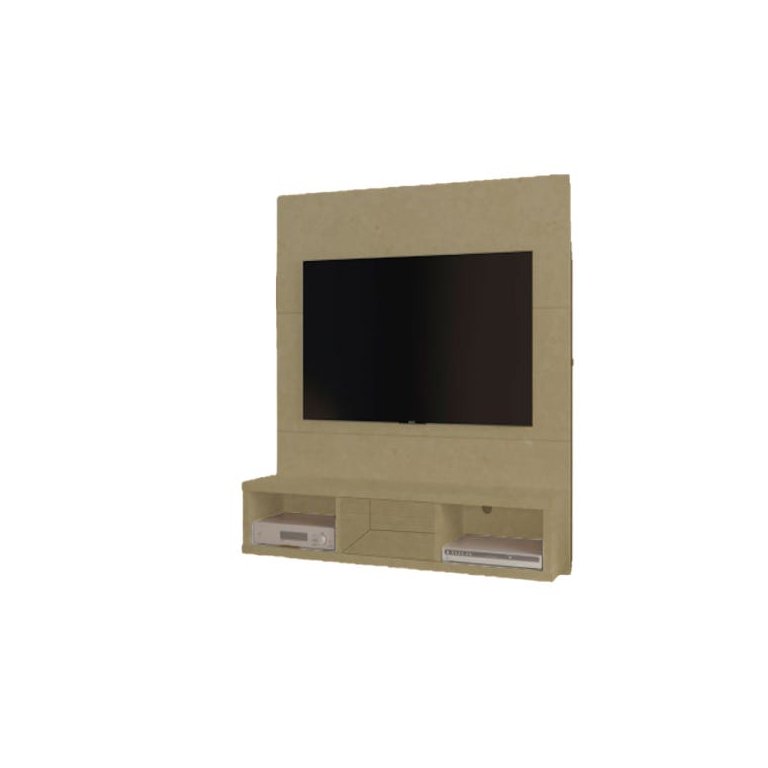 Painel para TV até 32 Polegadas com 3 Nichos em MDF - Natural