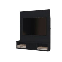 Painel para TV até 32 Polegadas com 3 Nichos em MDF - Preto - 1