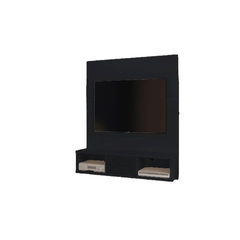 Painel para TV até 32 Polegadas com 3 Nichos em MDF - Preto