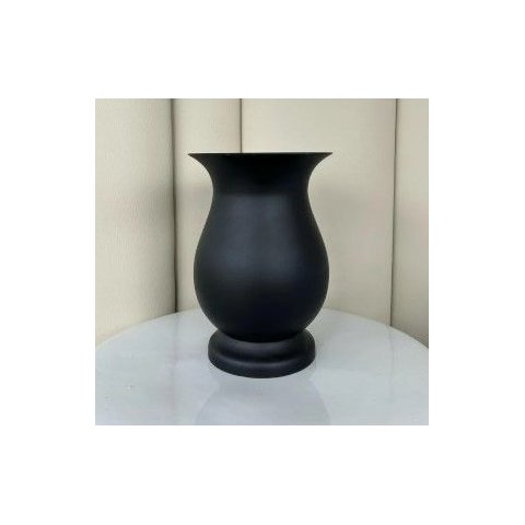 Vaso de Aco Inox Preto Fosco 13cm X 18cm