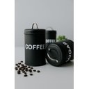 Ver imagem 3 de Kit 3 Potes Lata de Mantimentos + Bandeja Industrial Preto - Linha Dom