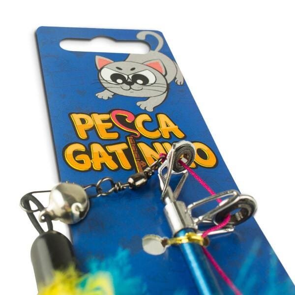 Brinquedo Para Gatos Pet Gatinho - Varinha De Pesca - 5