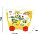 Ver imagem 4 de Brinquedo Kit Restaurante Mini Chef Cozinha Bancada 2 Em 1