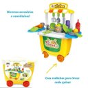 Ver imagem 2 de Brinquedo Kit Restaurante Mini Chef Cozinha Bancada 2 Em 1