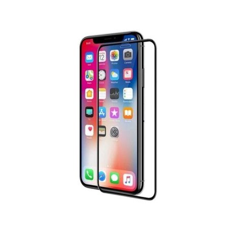 PELICULA DE VIDRO 3D GLASS COM MOLDURA PRETA IPHONE X/XS