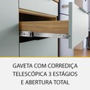 Ver imagem 4 de Cozinha Modulada 5 Peças 5 Portas 6 Gavetas Ripado Marquesa 100 Mdf