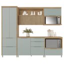 Ver imagem 6 de Cozinha Modulada 5 Peças 5 Portas 6 Gavetas Ripado Marquesa 100 Mdf