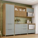 Ver imagem 1 de Cozinha Modulada 5 Peças 5 Portas 6 Gavetas Ripado Marquesa 100 Mdf