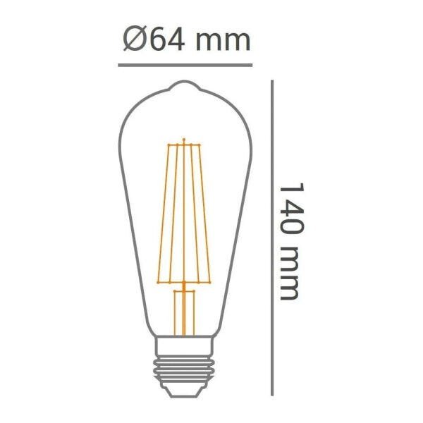 Lâmpada Bulbo LED Filamento 3,2W E27 2300K Bivolt - CTB - 2