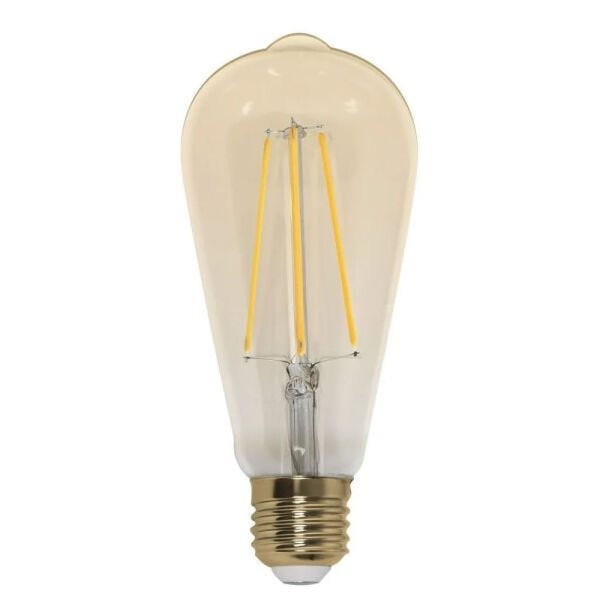 Lâmpada Bulbo LED Filamento 3,2W E27 2300K Bivolt - CTB