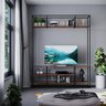Estante Home pra TV Moderna Estilo Industrial Silver 200x40x200 Cor mdf Castanho - 2