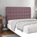 Ver imagem 7 de Cabeceira Cama Box Casal Queen Size Dahlia 160cm com Frame Veludo Rosê - Desk Design