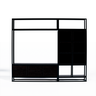 Estante Home para TV Moderna Estilo Industrial Melodic 260x40x220 Cor mdf Preto - 4