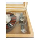 Ver imagem 7 de Caixa Umidora de Charutos Tampa em Vidro Kit com Cinzeiro e Cortador Ebony Set