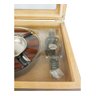 Caixa Umidora de Charutos Tampa em Vidro Kit com Cinzeiro e Cortador Ebony Set - 7