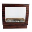 Ver mais imagens de Caixa Umidora de Charutos Tampa em Vidro Kit com Cinzeiro e Cortador Ebony Set