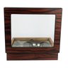 Caixa Umidora de Charutos Tampa em Vidro Kit com Cinzeiro e Cortador Ebony Set - 8