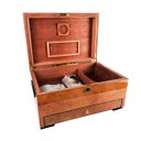 Ver imagem 5 de Caixa Umidificadora de Charutos com Gaveta Design Luxuoso Mapa Mundi