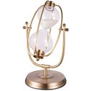 Ver imagem 1 de Ampulheta Decorativa Grande 30 Minutos Areia Branca Rotação Globe 31 cm