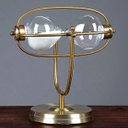 Ver imagem 4 de Ampulheta Decorativa Grande 30 Minutos Areia Branca Rotação Globe 31 cm