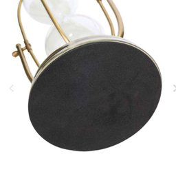 Ampulheta Decorativa Grande 30 Minutos Areia Branca Rotação Globe 31 cm - 10