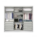 Ver imagem 3 de Guarda Roupa Casal 3 Portas 8 Gavetas - Medelim-branco - Móveis Novo Horizonte
