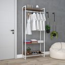 Ver imagem 2 de Estante Closet c/03 Prateleiras Dynamica 80 cm Est.Branca